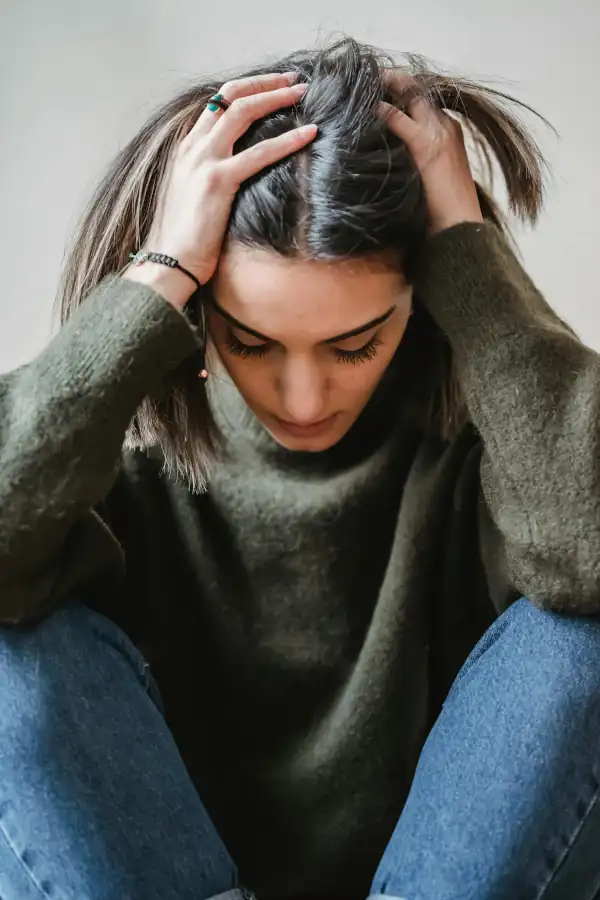 Repeating Despair. Distraught and exhausted lady whose loved one is still in active alcohol or drug dependency. Overwhelmed, feeling powerless and alone.